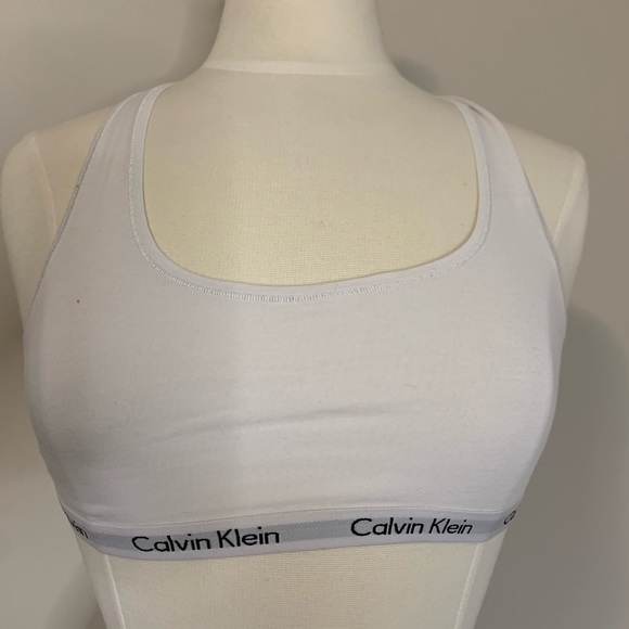 SOLD CALVIN KLEIN 2 cotton/sports bras black white - Picture 2 of 6